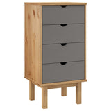 Wooden Chest Of 4 Drawers Narrow - Otta