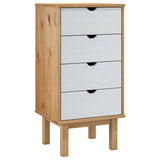 Wooden Chest Of 4 Drawers Narrow - Otta