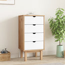 Wooden Chest Of 4 Drawers Narrow - Otta