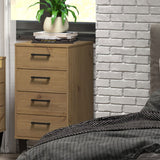 Wooden Chest Of 4 Drawers Narrow - Texas