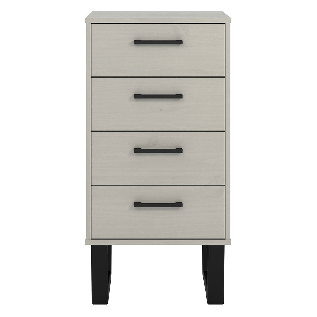 Wooden Chest Of 4 Drawers Narrow - Texas