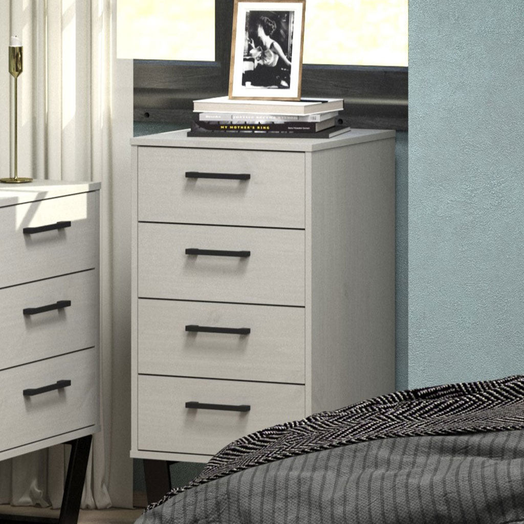 Wooden Chest Of 4 Drawers Narrow - Texas