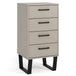 Wooden Chest Of 4 Drawers Narrow - Texas