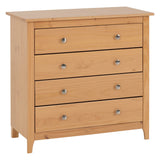 Wooden Chest Of 4 Drawers Wide - Oslo