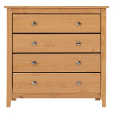 Wooden Chest Of 4 Drawers Wide - Oslo