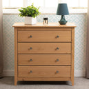 Wooden Chest Of 4 Drawers Wide - Oslo