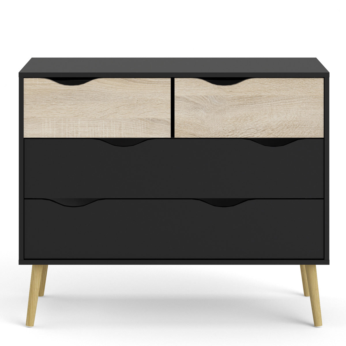Wooden Chest Of 4 Drawers - Oslo