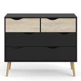 Wooden Chest Of 4 Drawers - Oslo