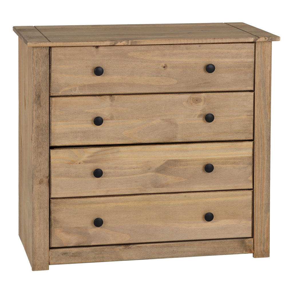 Wooden Chest Of 4 Drawers - Panama