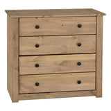 Wooden Chest Of 4 Drawers - Panama