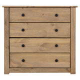 Wooden Chest Of 4 Drawers - Panama
