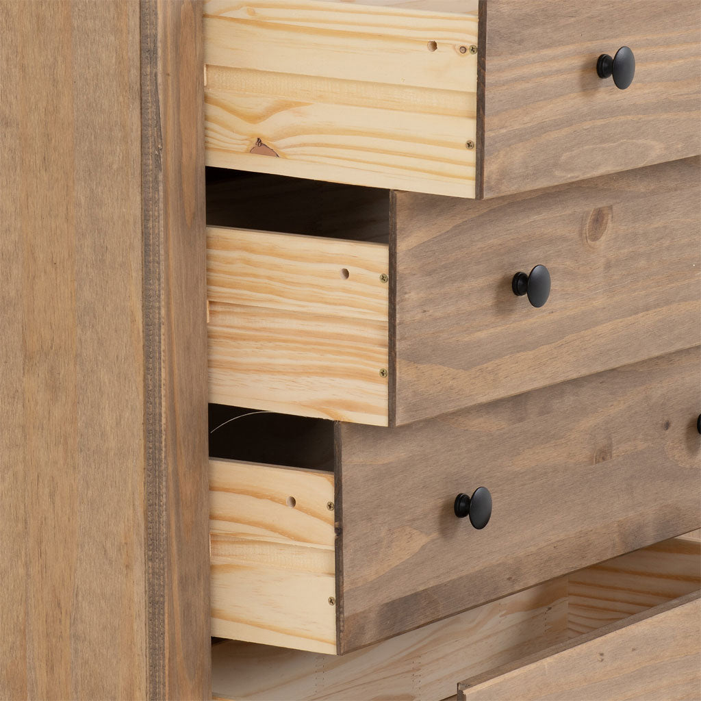 Wooden Chest Of 4 Drawers - Panama