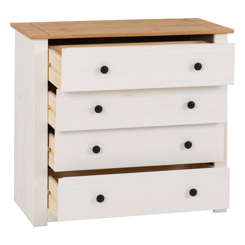 Wooden Chest Of 4 Drawers - Panama