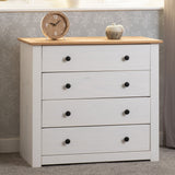 Wooden Chest Of 4 Drawers - Panama