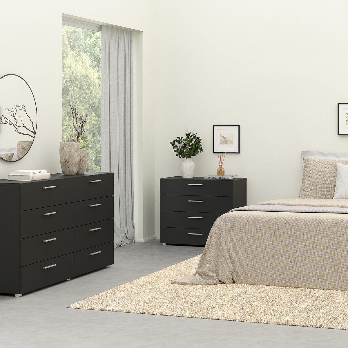 Wooden Chest Of 4 Drawers - Pepe