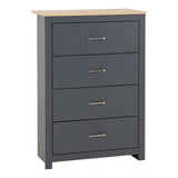 Wooden Chest Of 4 Drawers - Portland