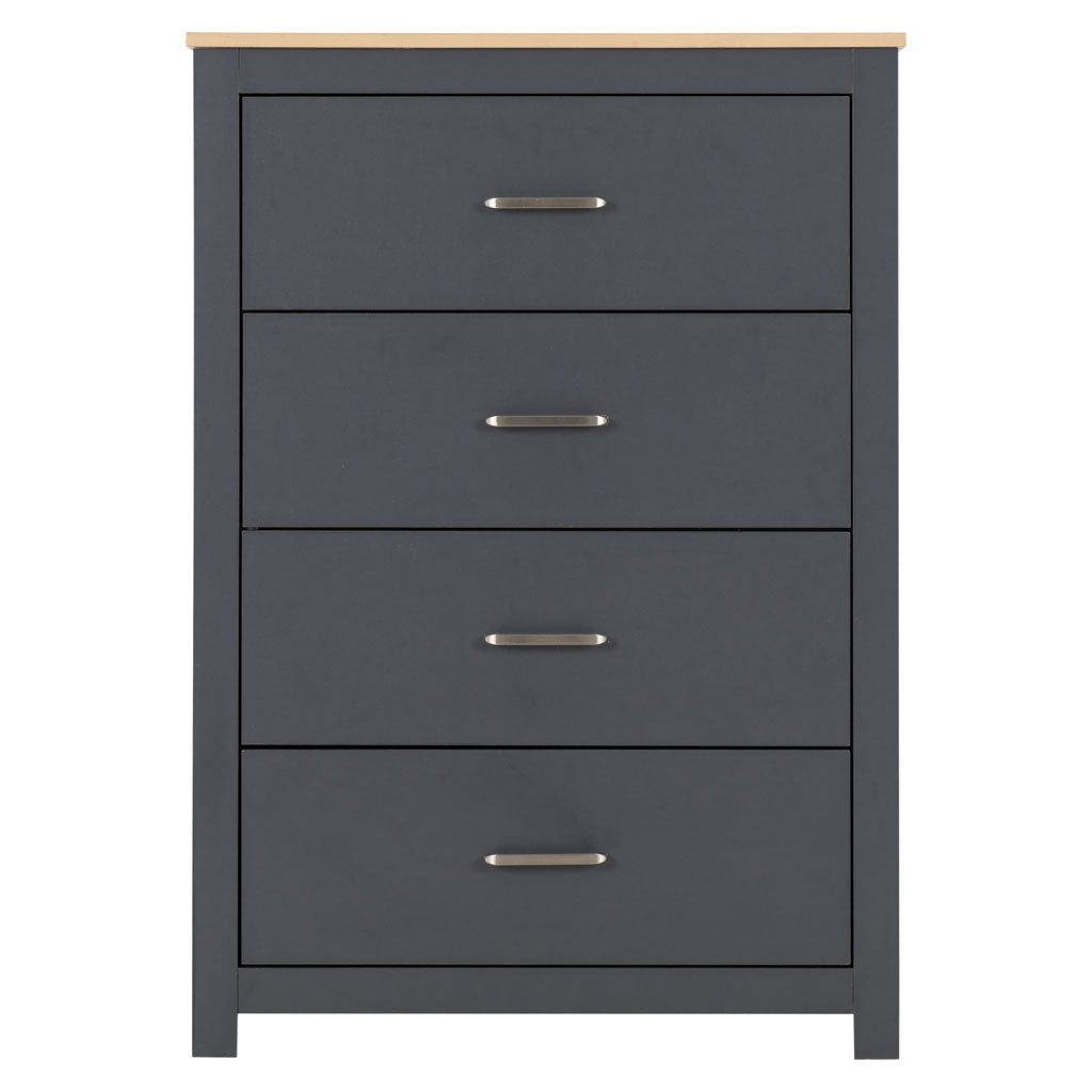 Wooden Chest Of 4 Drawers - Portland