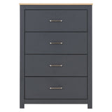 Wooden Chest Of 4 Drawers - Portland