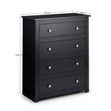 Wooden Chest Of 4 Drawers - Radley