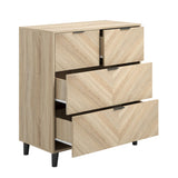 Wooden Chest Of 4 Drawers - Stockholm