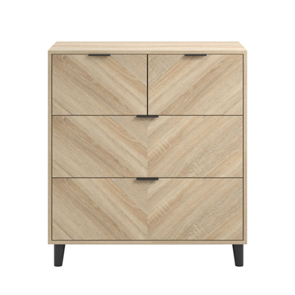 Wooden Chest Of 4 Drawers - Stockholm