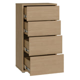 Wooden Chest Of 4 Drawers Tall - Alice Springs