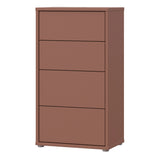 Wooden Chest Of 4 Drawers Tall - Alice Springs