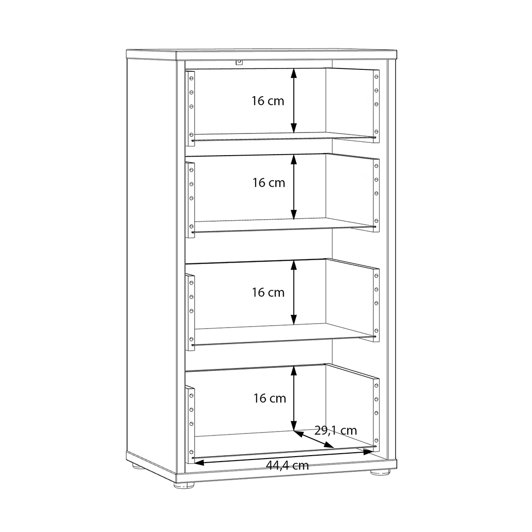 Wooden Chest Of 4 Drawers Tall - Alice Springs