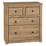 Wooden Chest Of 4 Drawers Tall - Panama