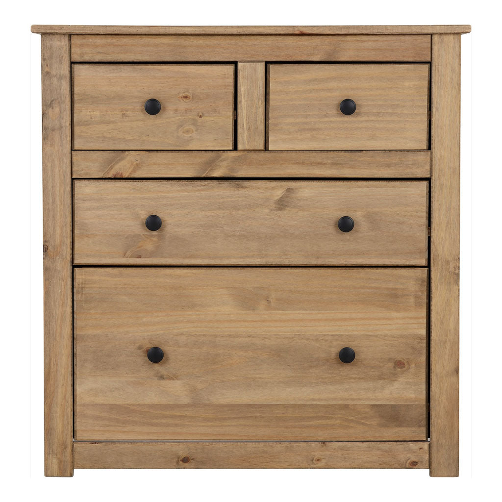 Wooden Chest Of 4 Drawers Tall - Panama