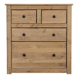 Wooden Chest Of 4 Drawers Tall - Panama
