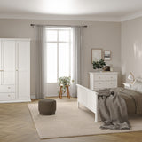 Wooden Chest Of 4 Drawers Wide - Paris