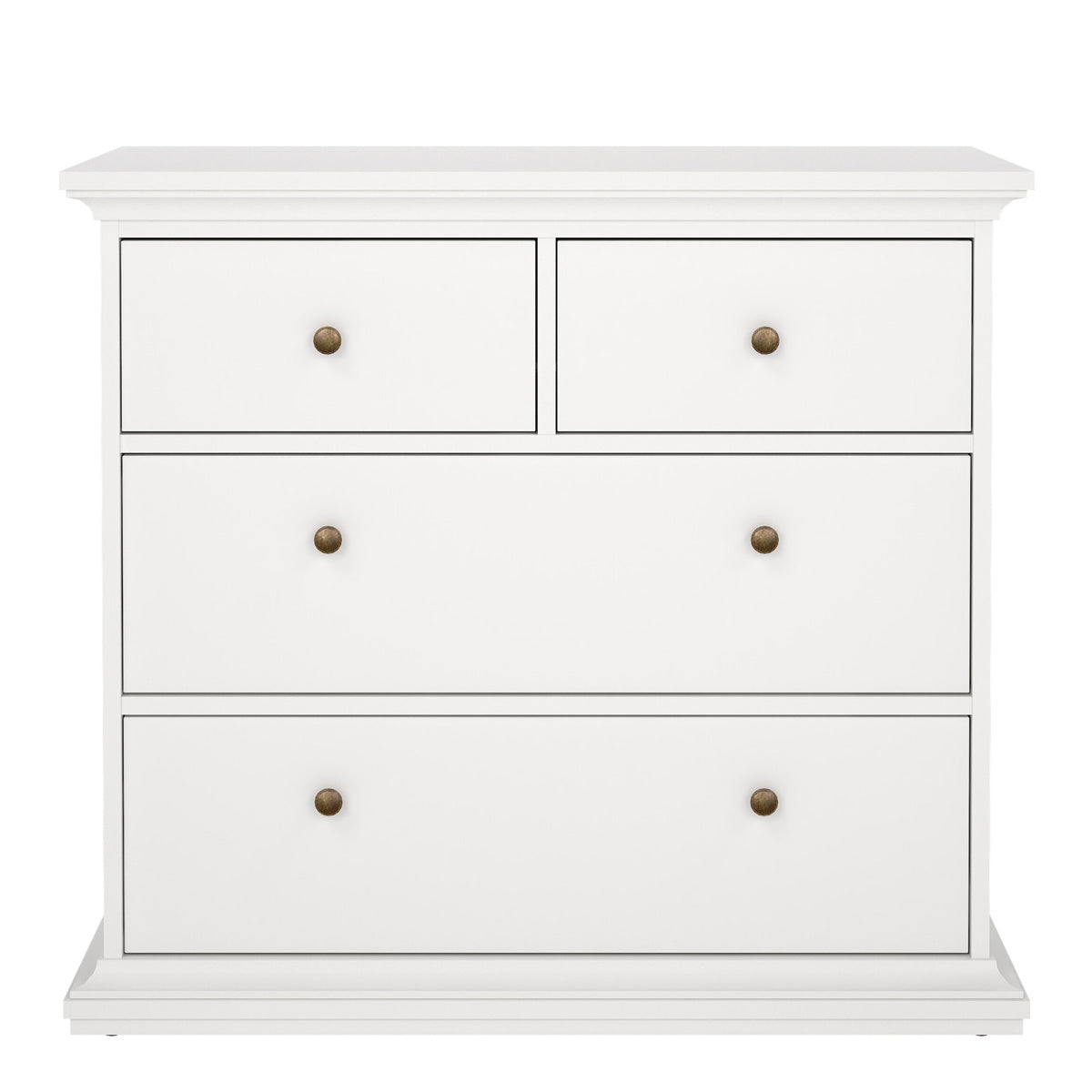 Wooden Chest Of 4 Drawers Wide - Paris