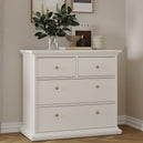 Wooden Chest Of 4 Drawers Wide - Paris