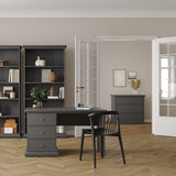 Wooden Chest Of 4 Drawers Wide - Paris