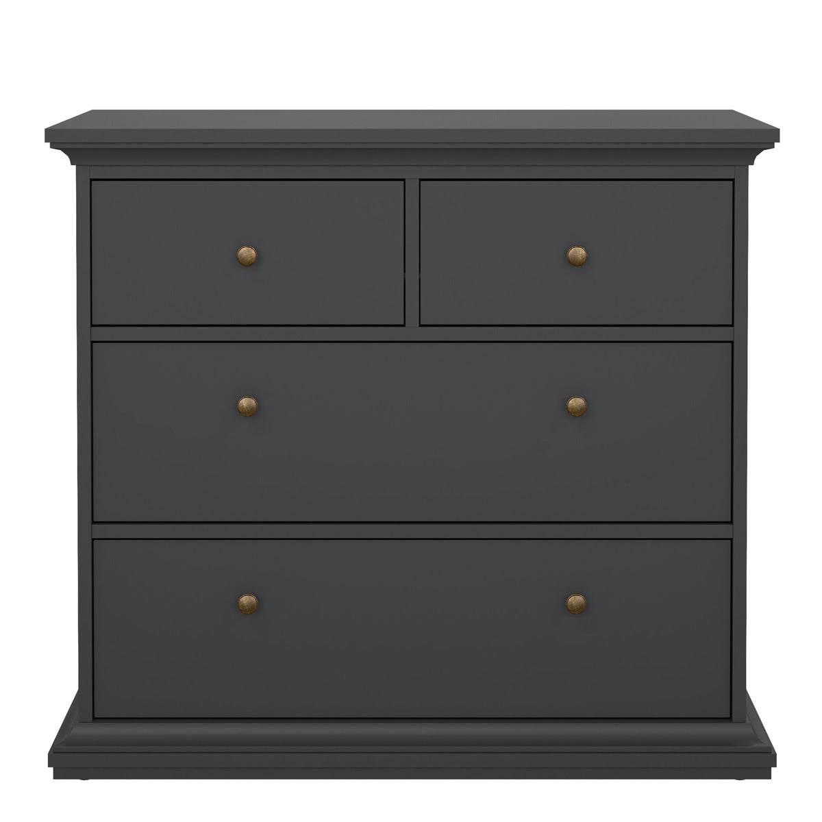 Wooden Chest Of 4 Drawers Wide - Paris