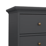 Wooden Chest Of 4 Drawers Wide - Paris