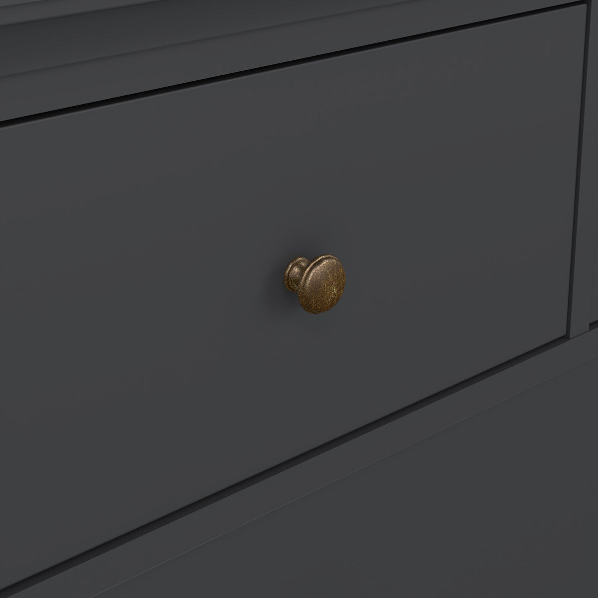 Wooden Chest Of 4 Drawers Wide - Paris