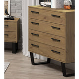 Wooden Chest Of 4 Drawers Wide - Texas