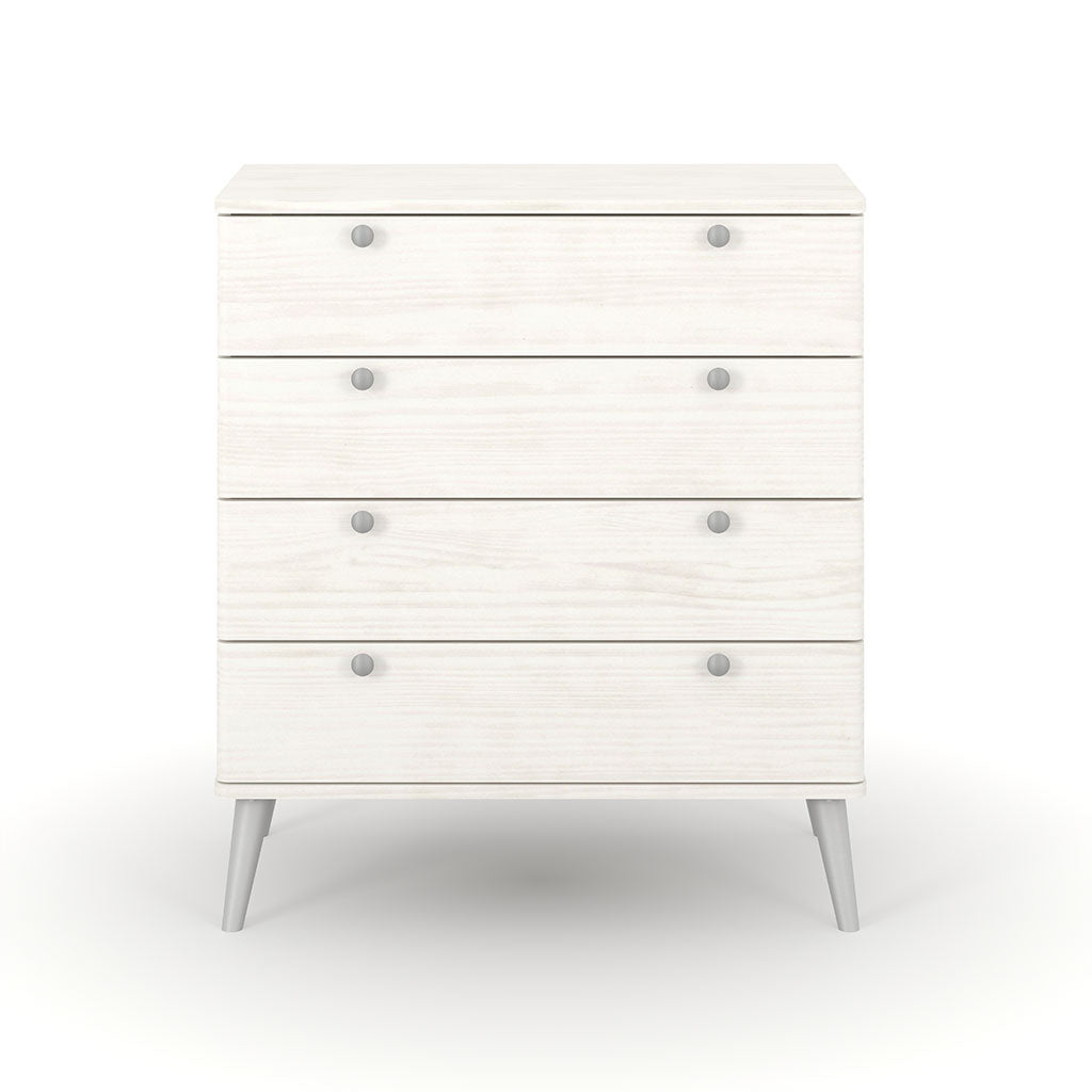 Wooden Chest Of 4 Drawers With Plastic Legs - Augusta