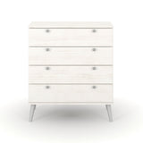 Wooden Chest Of 4 Drawers With Plastic Legs - Augusta