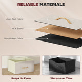 Wooden Chest Of 4 Fabric Drawers 45cm Wide With Steel Frame - Velmora