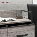 Wooden Chest Of 4 Fabric Drawers 60cm Wide With Steel Frame - Velmora