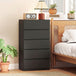 Wooden Chest Of 5 Drawers 100cm H x 55cm W x 34cm D - Velmora