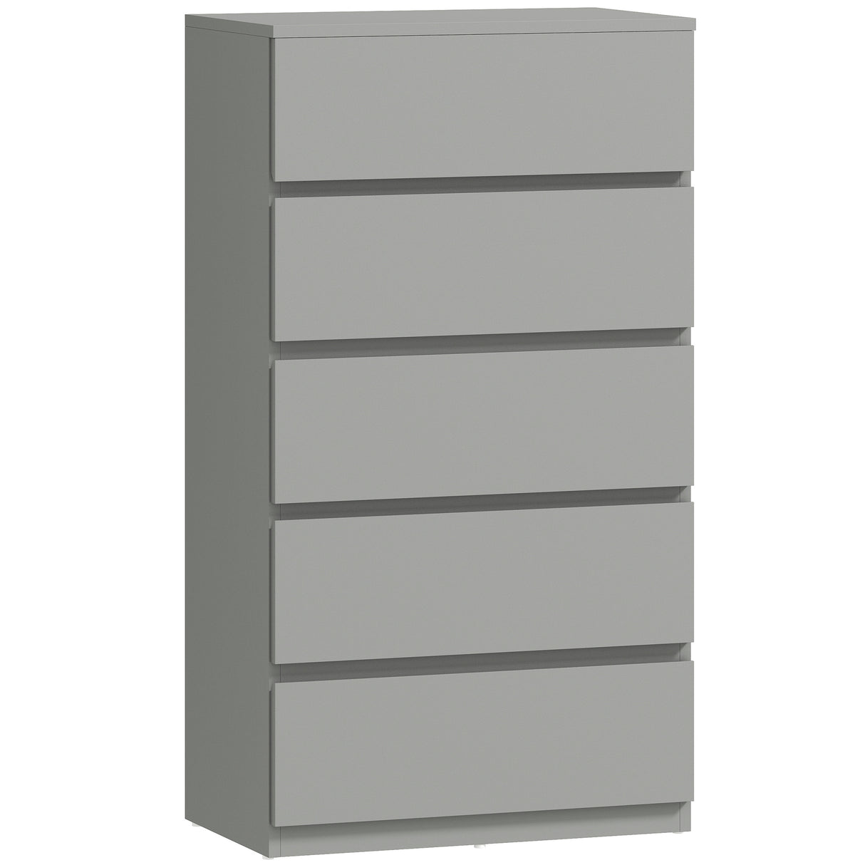 Wooden Chest Of 5 Drawers 100cm H x 55cm W x 34cm D - Velmora