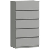Wooden Chest Of 5 Drawers 100cm H x 55cm W x 34cm D - Velmora