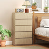 Wooden Chest Of 5 Drawers 100cm H x 55cm W x 34cm D - Velmora