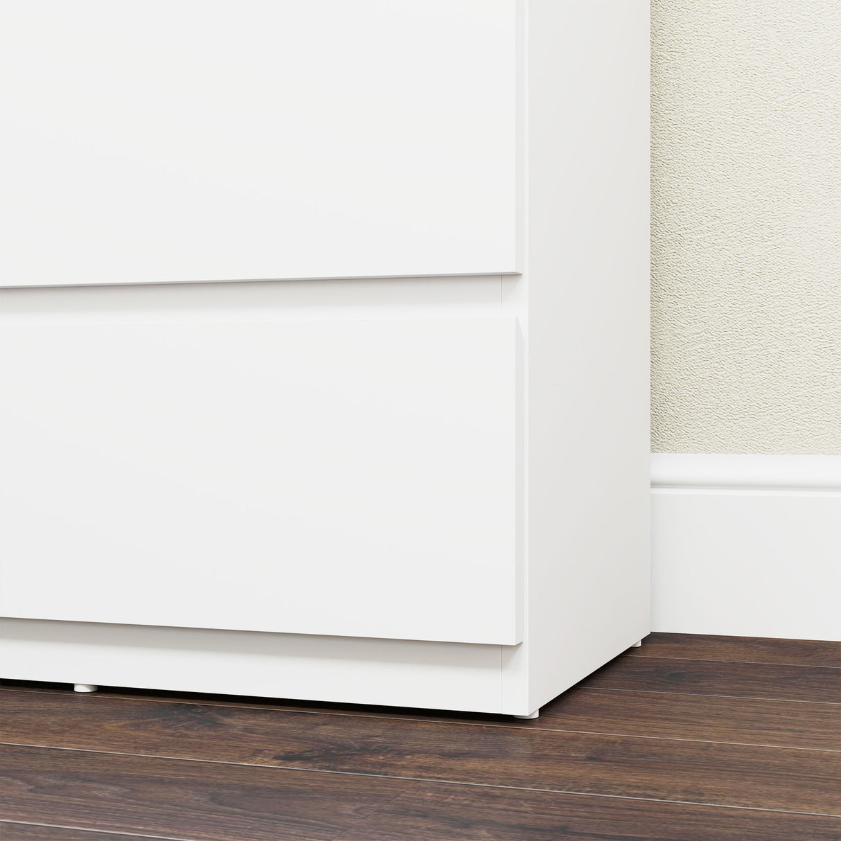 Wooden Chest Of 5 Drawers 100cm H x 55cm W x 34cm D - Velmora