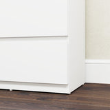 Wooden Chest Of 5 Drawers 100cm H x 55cm W x 34cm D - Velmora