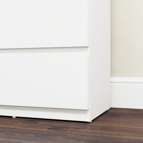 Wooden Chest Of 5 Drawers 100cm H x 55cm W x 34cm D - Velmora